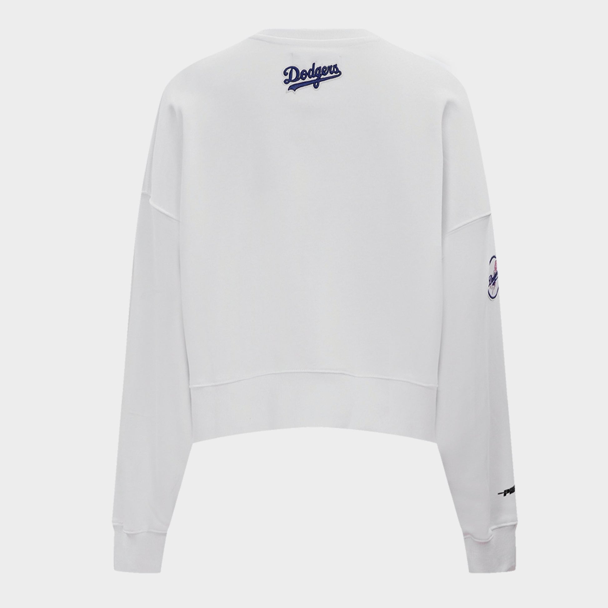 Women's Pro Standard Los Angeles Dodgers Classic Fleece Crewneck Sweatshirt - White