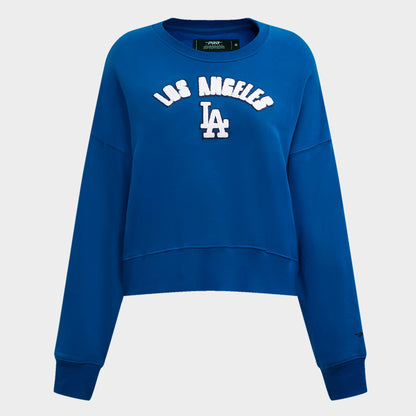 Women's Pro Standard Los Angeles Dodgers Classic Fleece Crewneck Sweatshirt - Dodger Blue