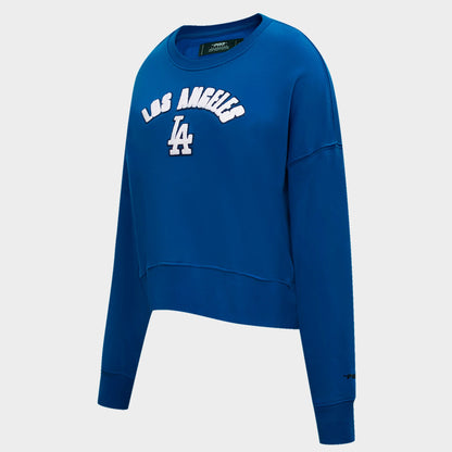 Women's Pro Standard Los Angeles Dodgers Classic Fleece Crewneck Sweatshirt - Dodger Blue