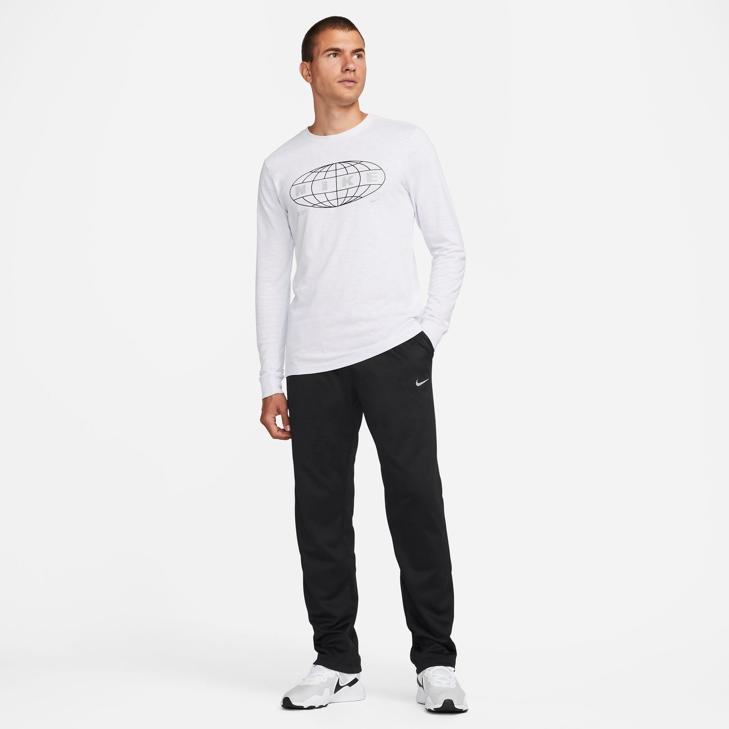 Men's Nike Therma-FIT Sweatpants - Black/Black/White