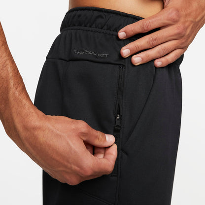 Men's Nike Therma-FIT Sweatpants - Black/Black/White