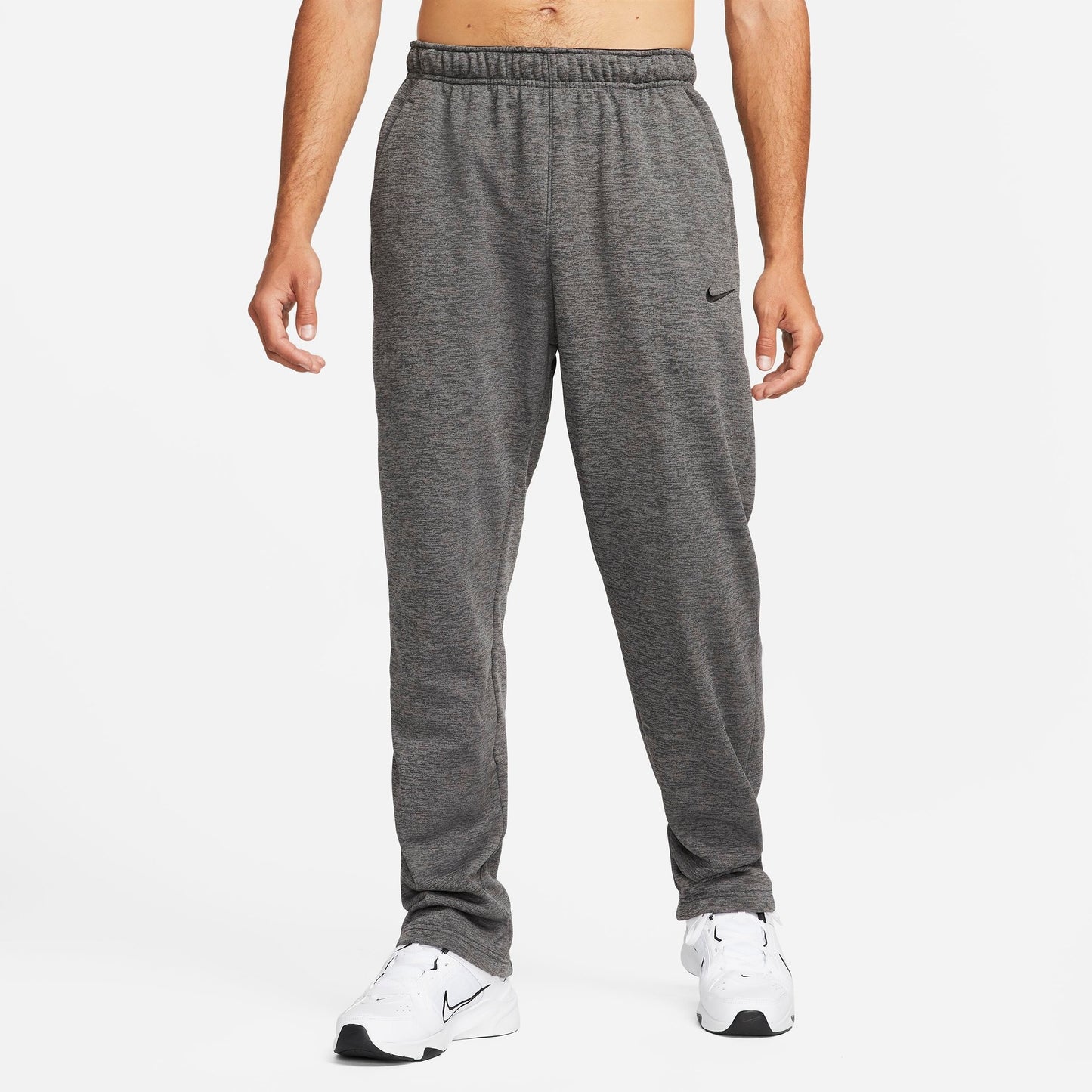 Men's Nike Therma-FIT Sweatpants - Charcoal Heather/Dark Smoke Grey/Black