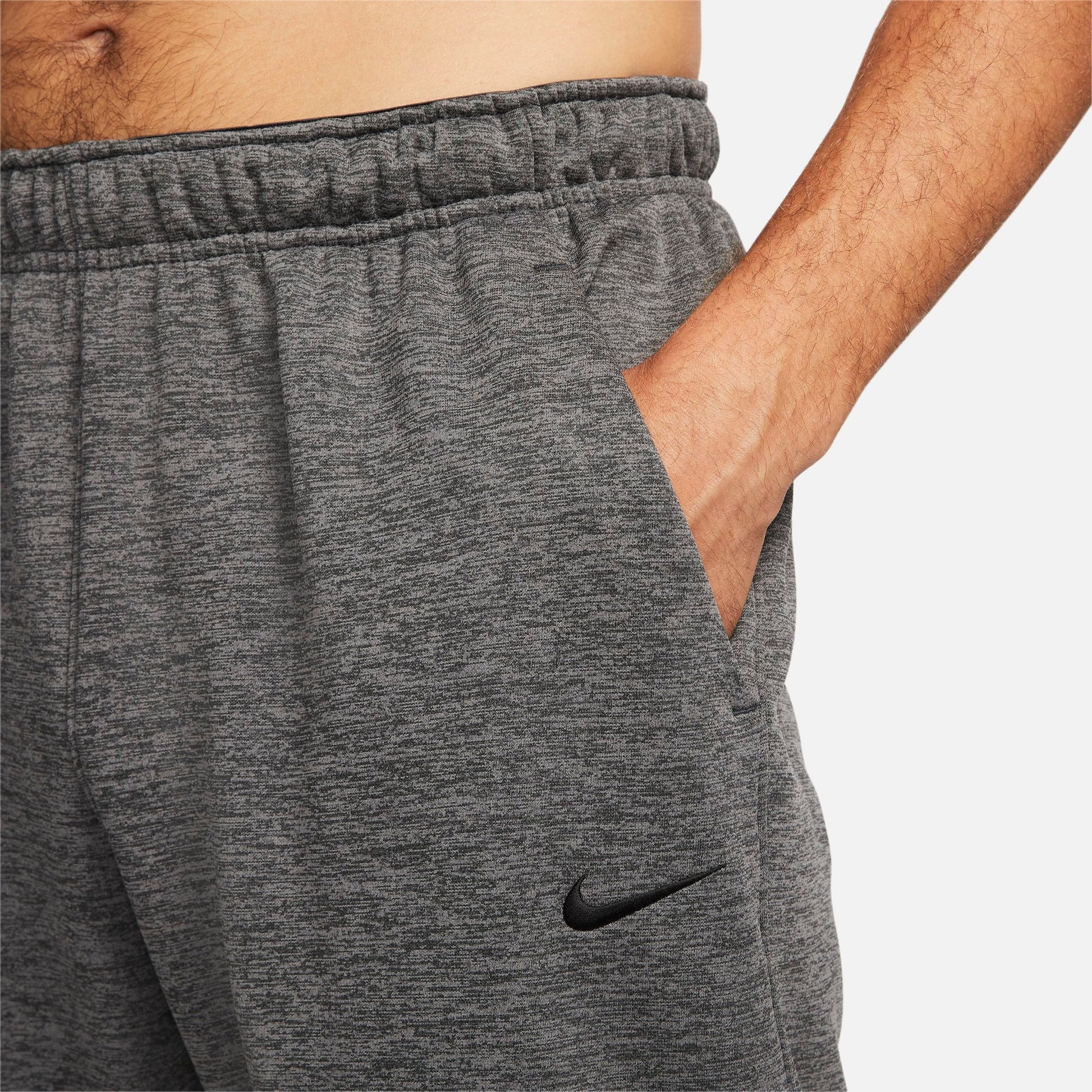 Men's Nike Therma-FIT Sweatpants - Charcoal Heather/Dark Smoke Grey/Black