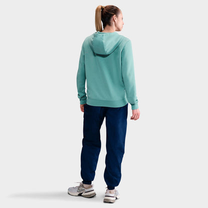 Women's Nike Sportswear Club Fleece Full-Zip Hoodie - Cannon/White