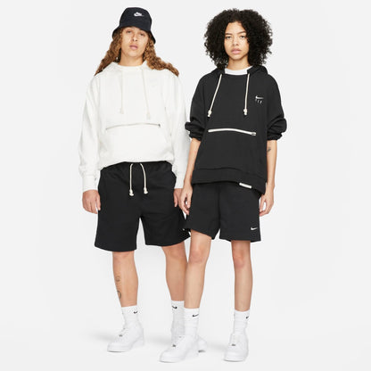Men's Nike Dri-FIT Standard Issue French Terry Shorts - Black/Pale Ivory