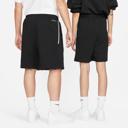 Men's Nike Dri-FIT Standard Issue French Terry Shorts - Black/Pale Ivory