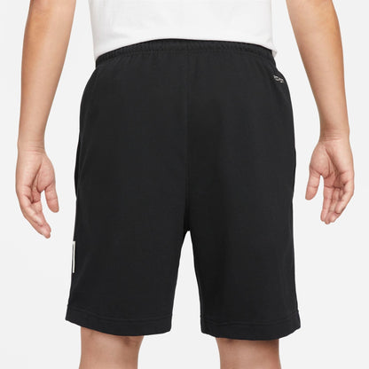 Men's Nike Dri-FIT Standard Issue French Terry Shorts - Black/Pale Ivory