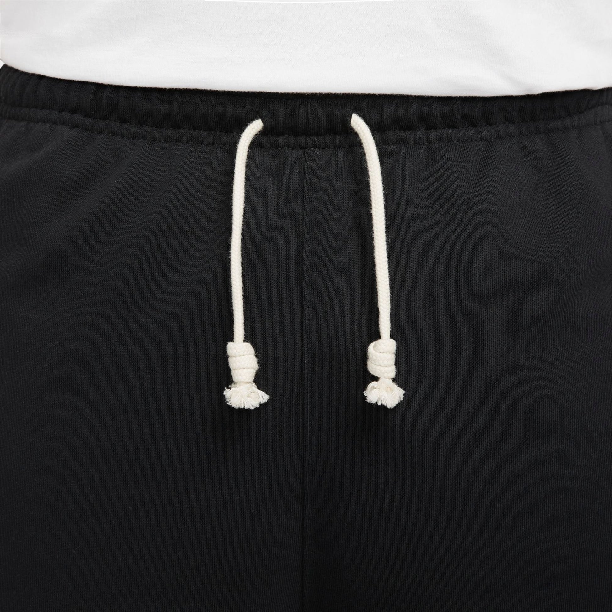 Men's Nike Dri-FIT Standard Issue French Terry Shorts - Black/Pale Ivory