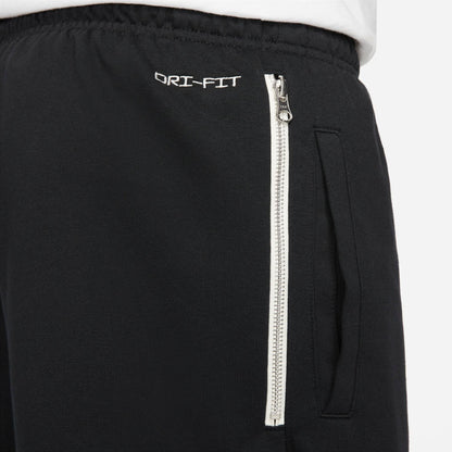 Men's Nike Dri-FIT Standard Issue French Terry Shorts - Black/Pale Ivory