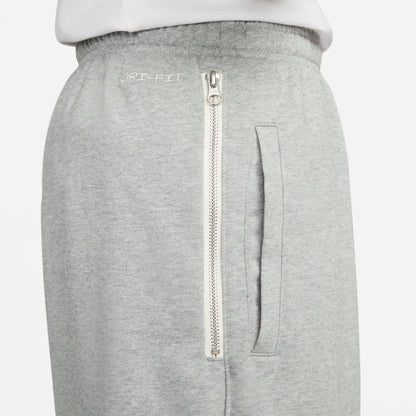 Men's Nike Dri-FIT Standard Issue French Terry Shorts - Dark Grey Heather/Pale Ivory