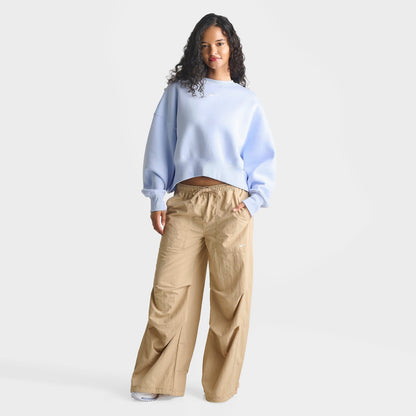Women's Nike Sportswear Phoenix Fleece Over-Oversized Crewneck Sweatshirt - Hydrogen Blue/Sail