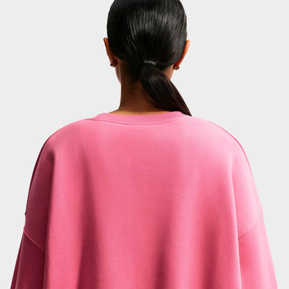 Women's Nike Sportswear Phoenix Fleece Over-Oversized Crewneck Sweatshirt - Peony/Sail