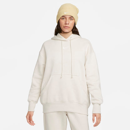 Women's Nike Sportswear Phoenix Fleece Oversized Pullover Hoodie - Light Orewood Brown/Sail