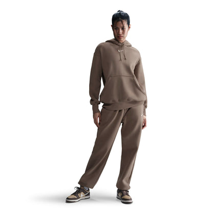 Women's Nike Sportswear Phoenix Fleece Oversized Pullover Hoodie - Mink Brown/Sail