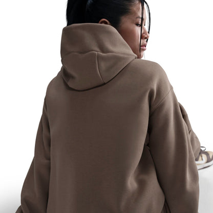 Women's Nike Sportswear Phoenix Fleece Oversized Pullover Hoodie - Mink Brown/Sail
