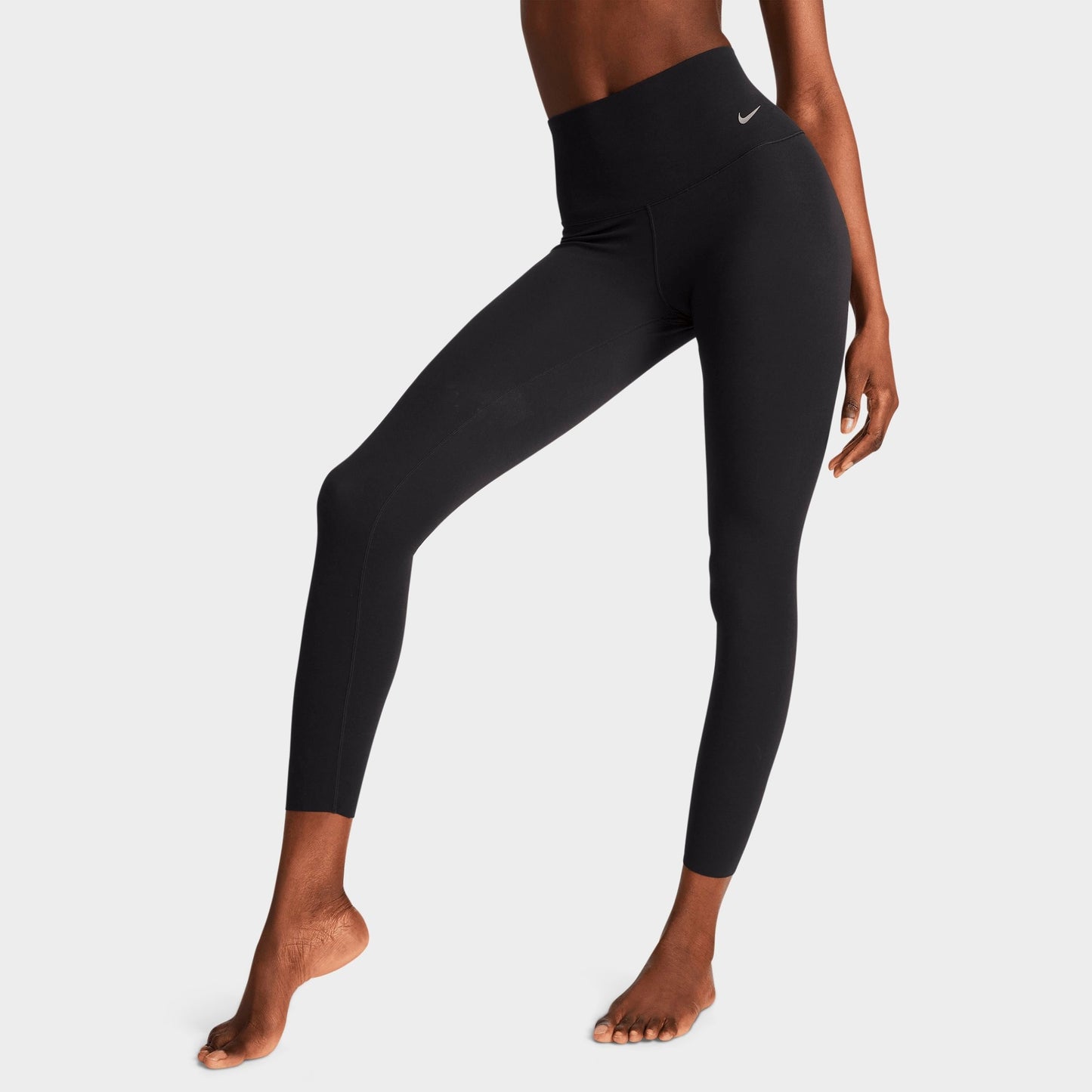 Women's Nike Zenvy High-Waisted 7/8 Leggings - Black/Black