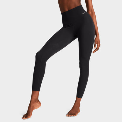 Women's Nike Zenvy High-Waisted 7/8 Leggings - Black/Black