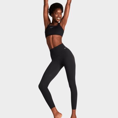Women's Nike Zenvy High-Waisted 7/8 Leggings - Black/Black