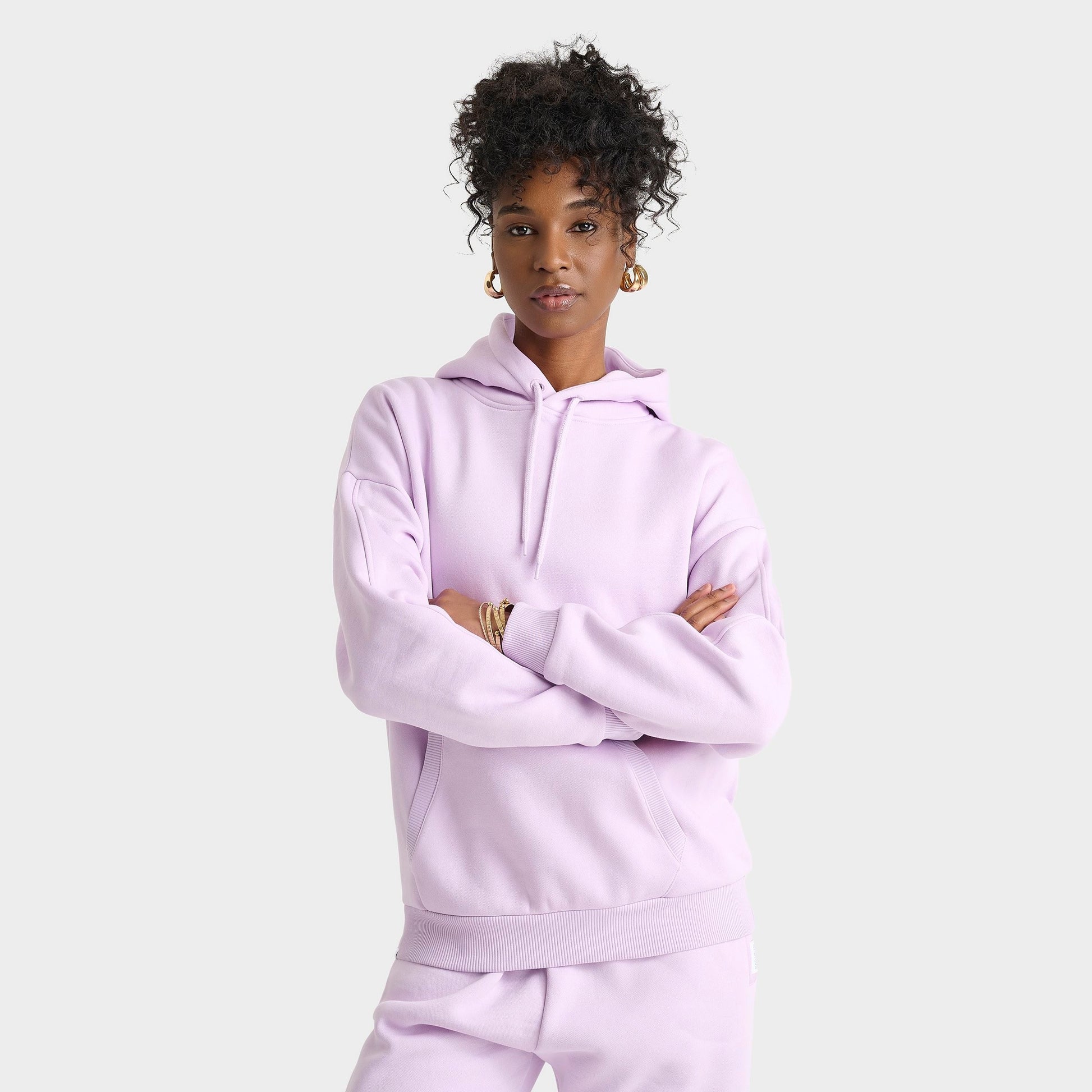 Women's DAILYSZN Fleece Boyfriend Hoodie - Lilac