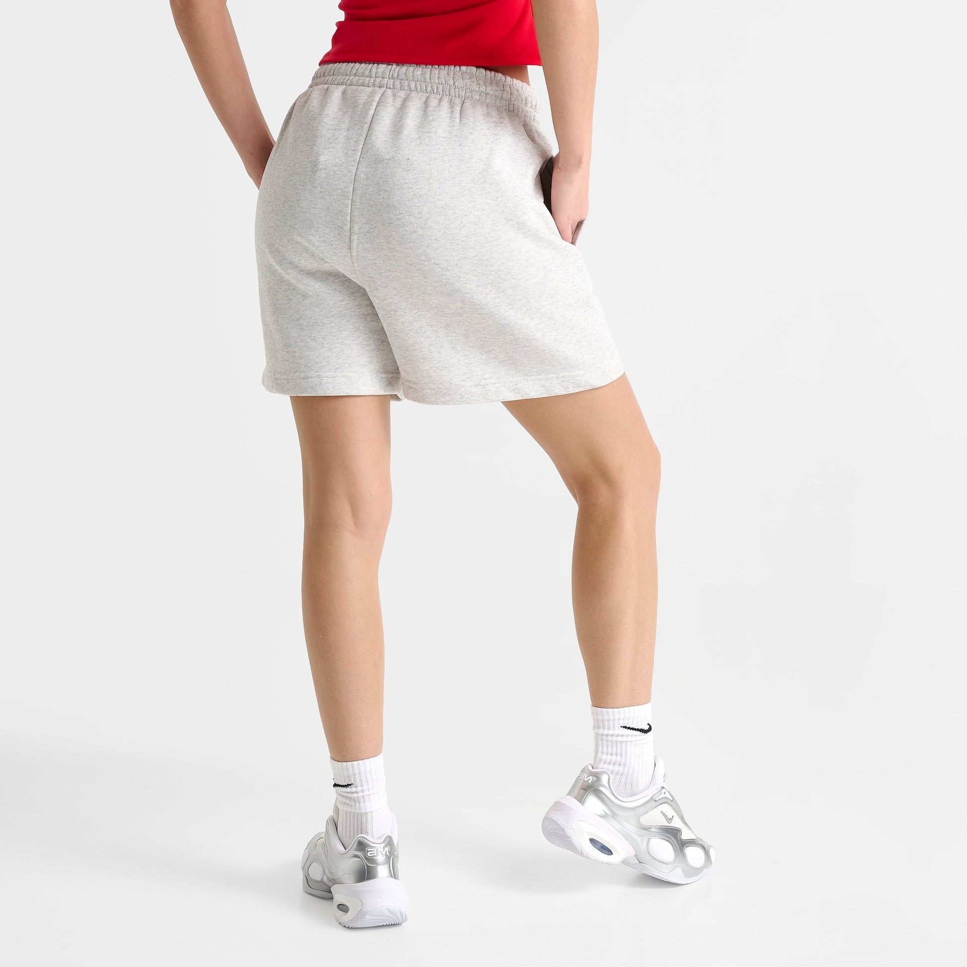 Women's DAILYSZN Fleece Shorts - Light Grey Marl