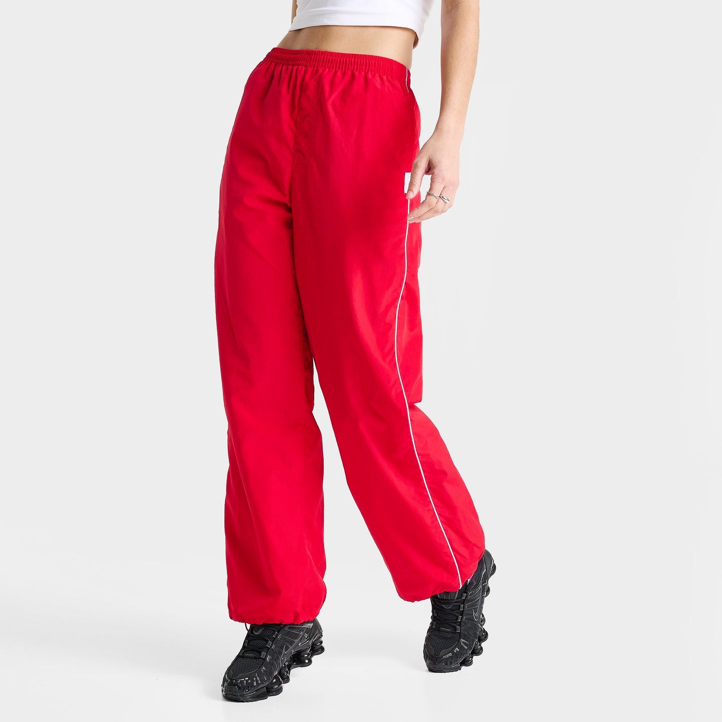 Women's DAILYSZN Weather-Resistant Piped Woven Pants - True Red