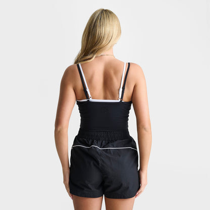 Women's DAILYSZN All Day Double Tank - Black/White