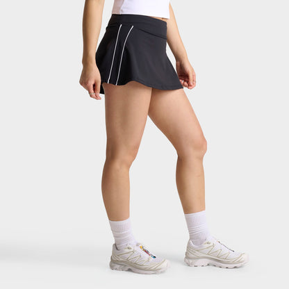 Women's DAILYSZN Piped Active Skort - Black