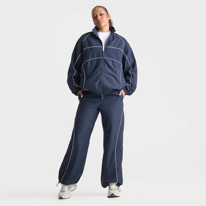 Women's DAILYSZN V2 Piped Woven Pants - Navy/Pink