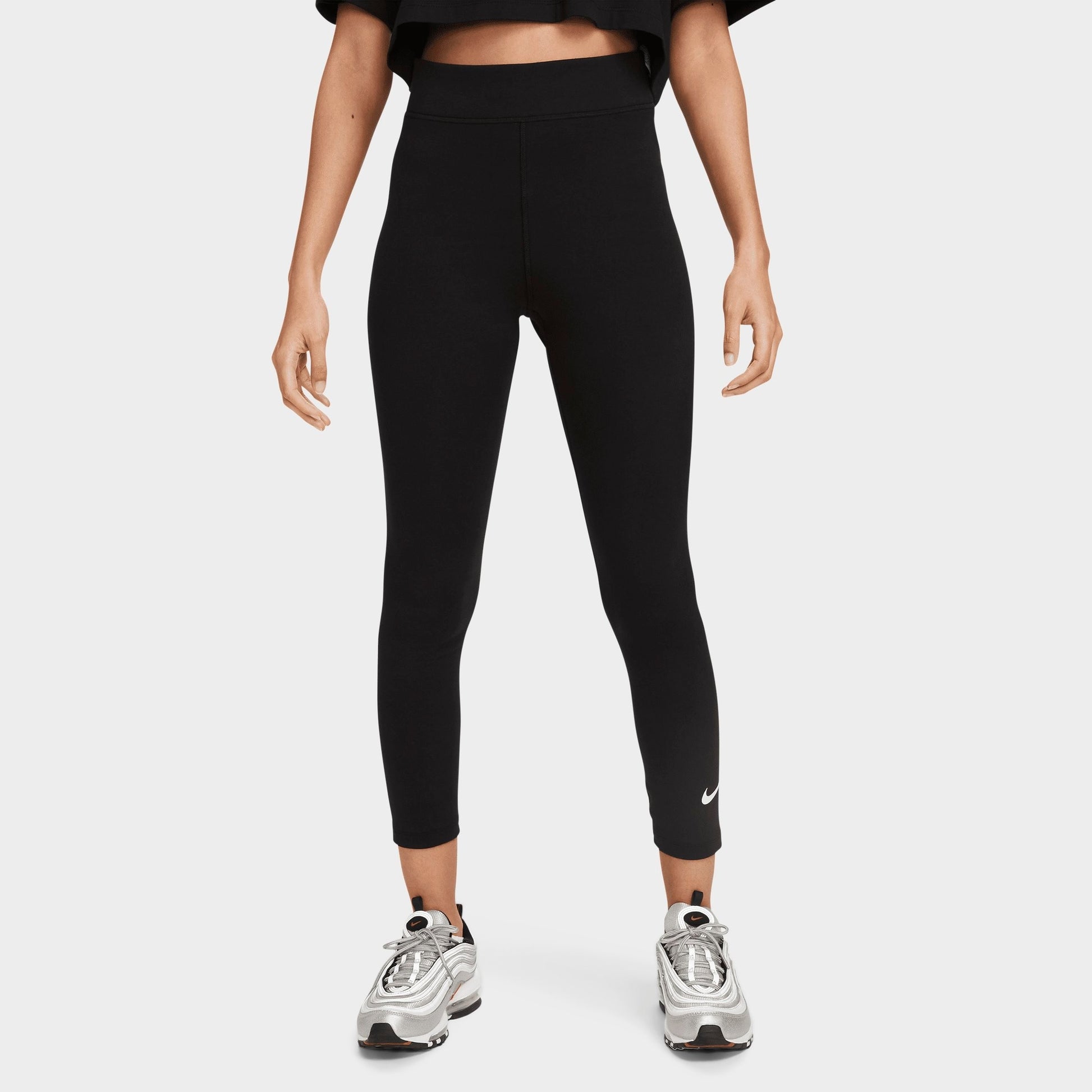 Women's Nike Sportswear Classic High-Waisted 7/8 Leggings - Black/Sail