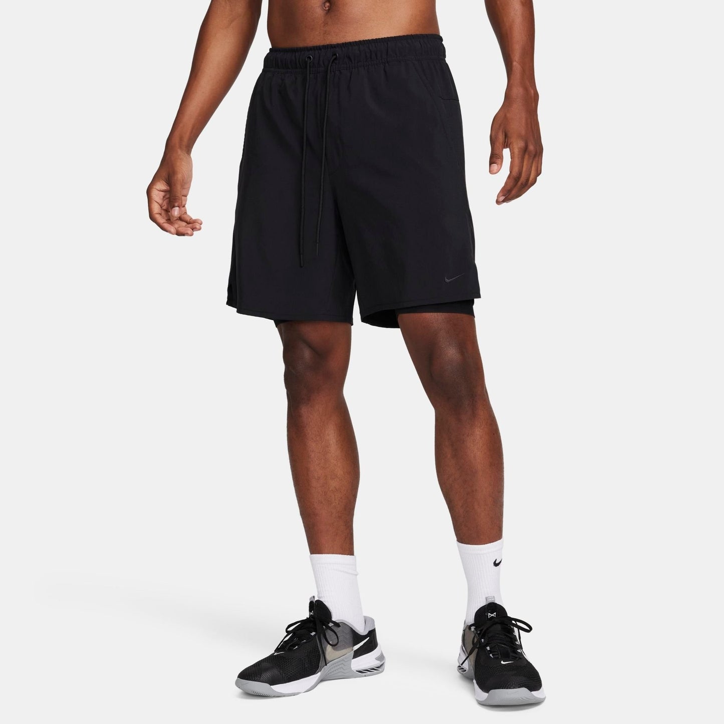 Men's Nike Unlimited Dri-FIT 2-in-1 7" Versatile Shorts - Black/Black/Black