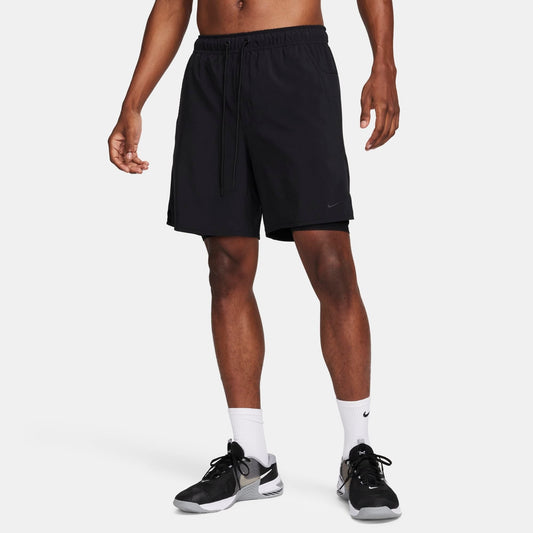 Men's Nike Unlimited Dri-FIT 2-in-1 7" Versatile Shorts - Black/Black/Black