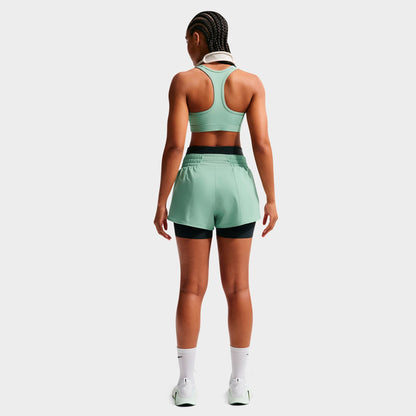 Women's Nike One Dri-FIT Mid-Rise 3" Brief-Lined Shorts - Steam/White