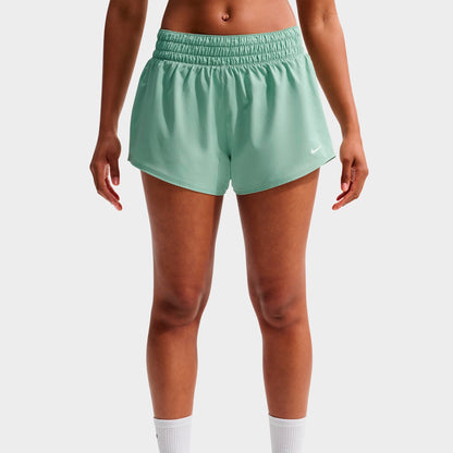 Women's Nike One Dri-FIT Mid-Rise 3" Brief-Lined Shorts - Steam/White