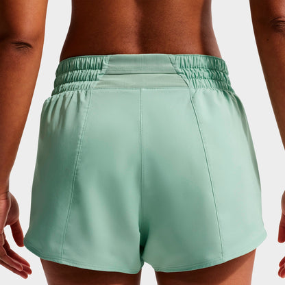 Women's Nike One Dri-FIT Mid-Rise 3" Brief-Lined Shorts - Steam/White