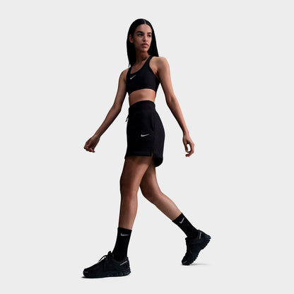Women's Nike Swoosh Medium Support Sports Bra - Black/White
