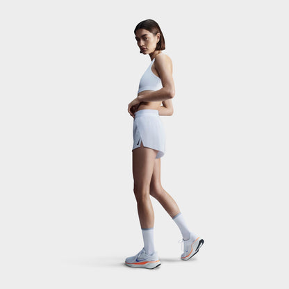 Women's Nike Swoosh Medium Support Sports Bra - White/Stone Mauve/Black