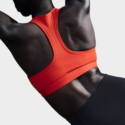 Women's Nike Swoosh Medium Support Sports Bra - University Red/White