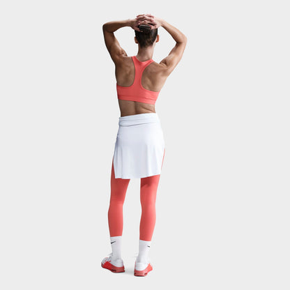Women's Nike Swoosh Medium Support Sports Bra - Magic Ember/White