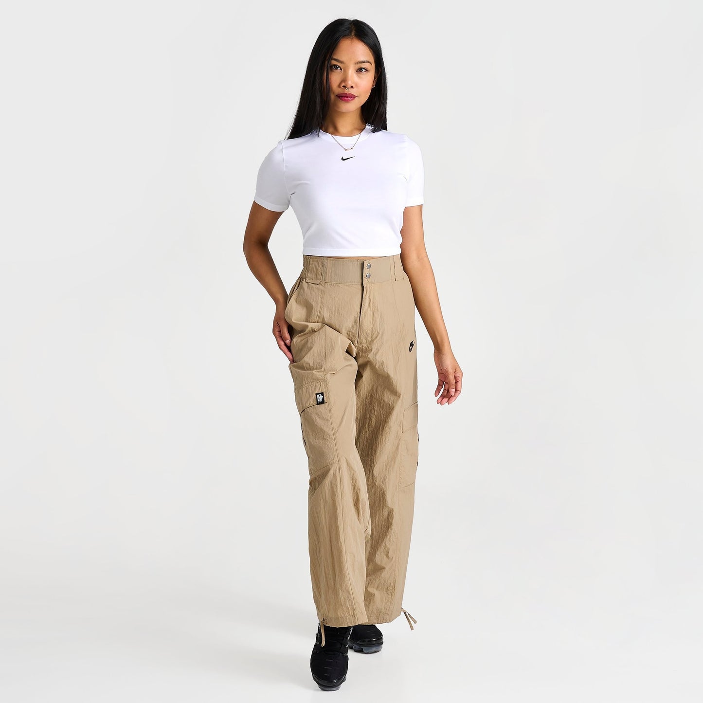 Women's Nike Sportswear Essential Slim-Fit Crop T-Shirt - White
