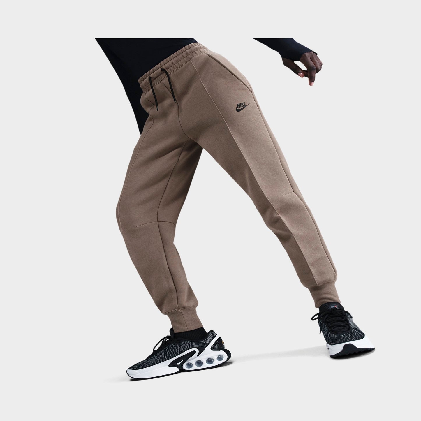 Women's Nike Sportswear Tech Fleece Jogger Pants - Mink Brown/Black