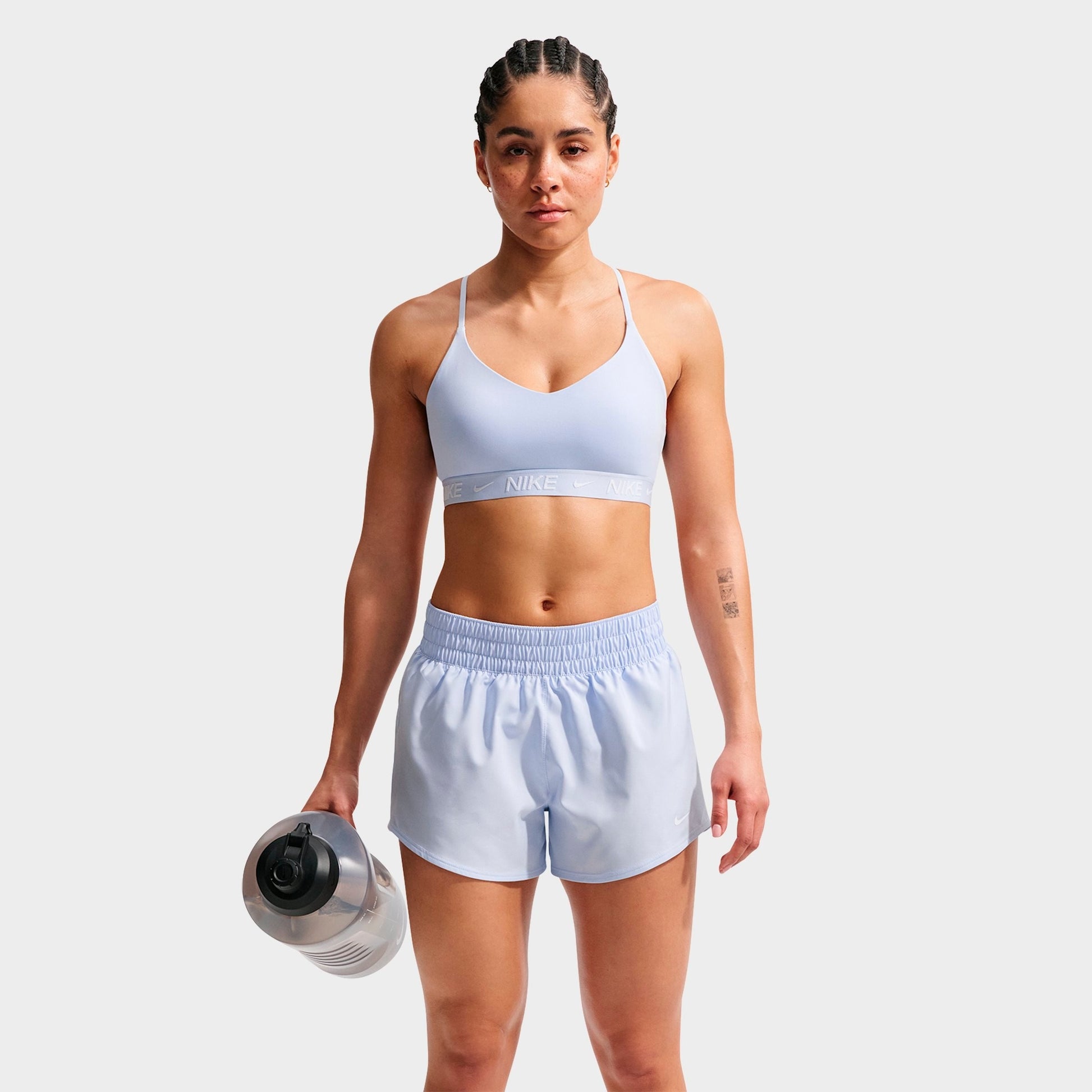 Women's Nike Dri-FIT Indy Light Support Padded Adjustable Sports Bra - Hydrogen Blue