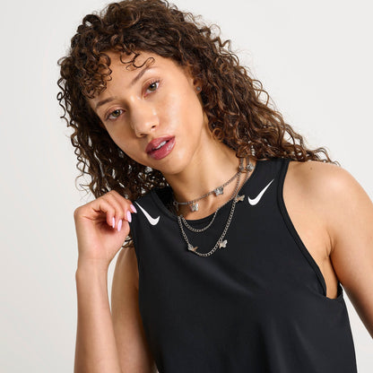 Women's Nike AeroSwift Dri-FIT ADV Crop Tank Top - Black/White