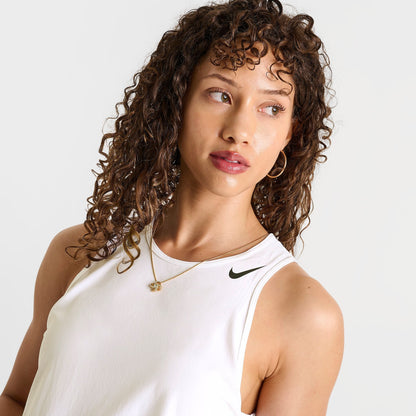Women's Nike AeroSwift Dri-FIT ADV Crop Tank Top - White/Black