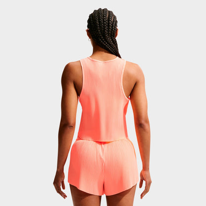 Women's Nike AeroSwift Dri-FIT ADV Crop Tank Top - Orange Pulse/Black