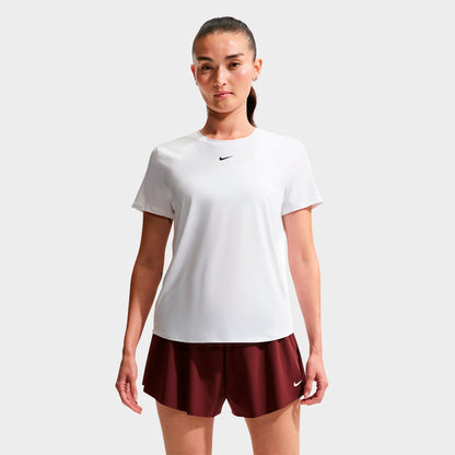 Women's Nike One Classic Dri-FIT Short-Sleeve T-Shirt - White/Black