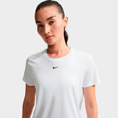 Women's Nike One Classic Dri-FIT Short-Sleeve T-Shirt - White/Black
