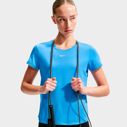 Women's Nike One Classic Dri-FIT Short-Sleeve T-Shirt - University Blue/White