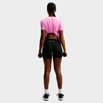Women's Nike One Classic Dri-FIT Short-Sleeve T-Shirt - Light Magenta/White