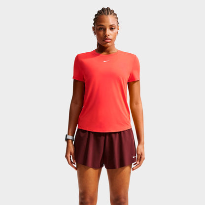 Women's Nike One Classic Dri-FIT Short-Sleeve T-Shirt - Light Crimson/White