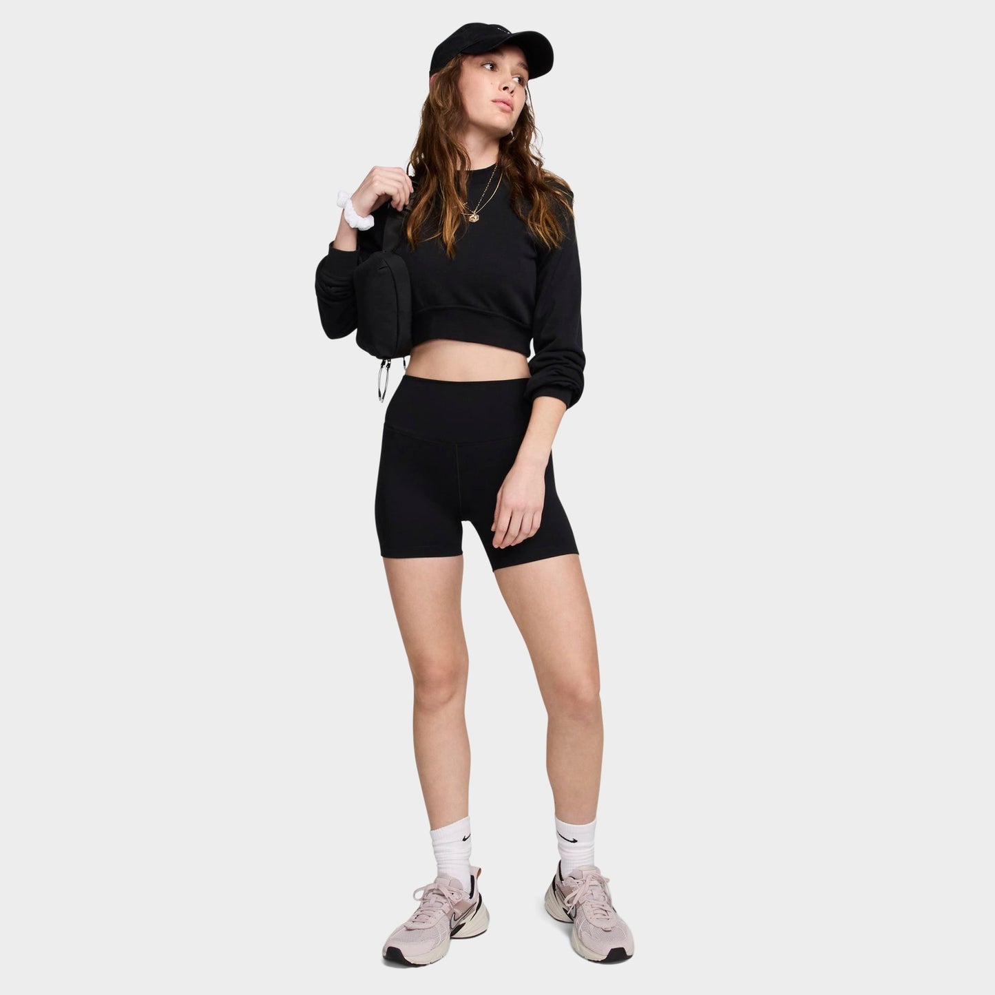 Women's Nike One High-Waisted 5" Biker Shorts - Black